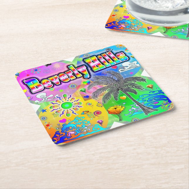 Beverly Hills Quadro Seasons Coaster (Angled)