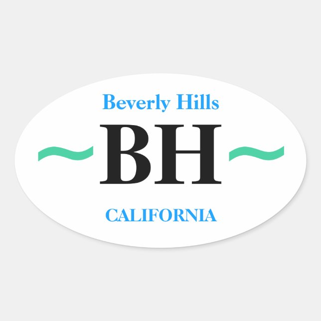 BEVERLY HILLS stickers (4) (Front)
