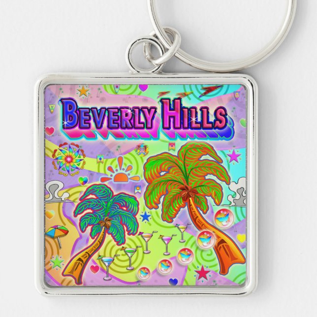 Beverly Hills Vacation Target Keychain (Front)