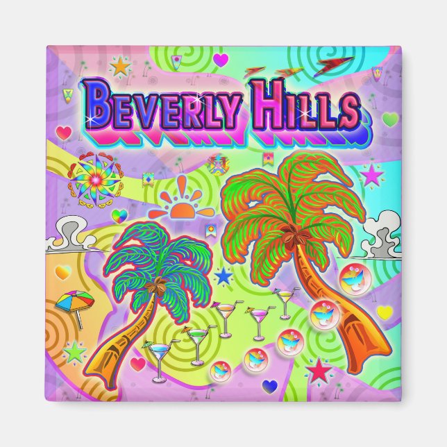 Beverly Hills Vacation Target Magnet (Front)