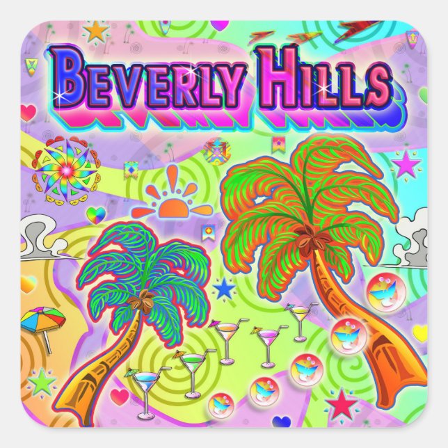 Beverly Hills Vacation Target Sticker (Front)