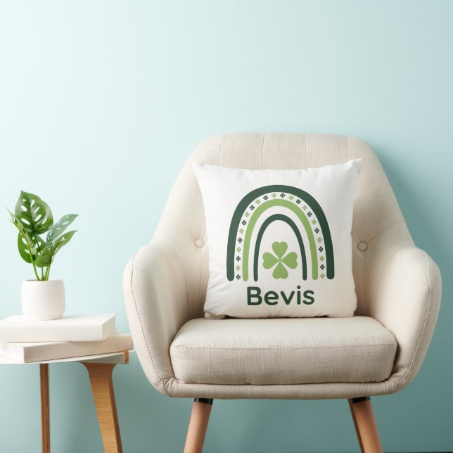 Bevis Clover Boho Rainbow Cushion (Chair)