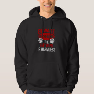 Beware - Dog Dad Dog Mum Greyhound Dog Owner Hoodie