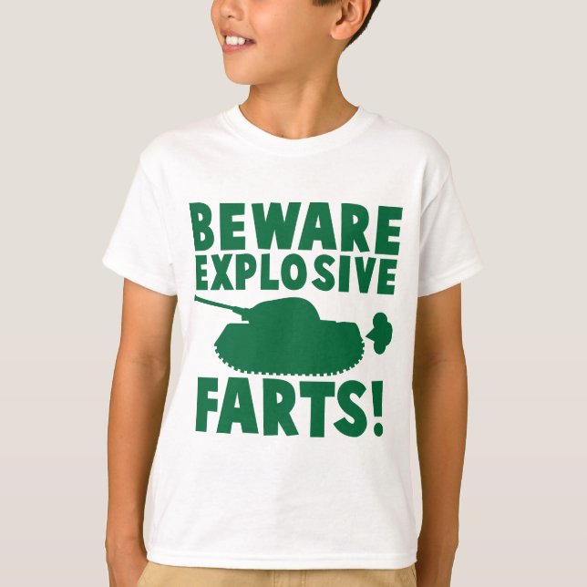 Beware EXPLOSIVE FARTS! T-Shirt (Front)