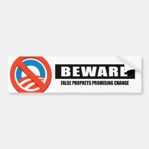 BEWARE - FALSE PROPHETS BUMPER STICKER