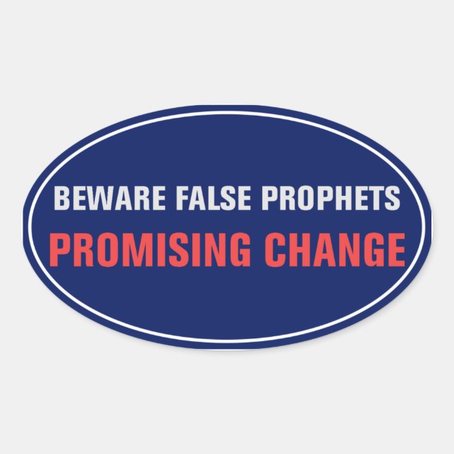 Beware False Prophets ... Sticker (Front)