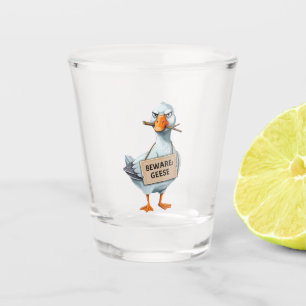 Beware Geese – Funny Angry Goose Shot Glass