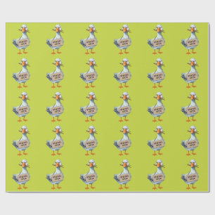 Beware Geese – Funny Angry Goose Wrapping Paper