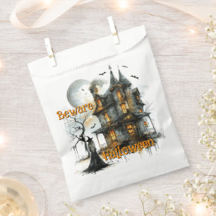 Beware Halloween – A Haunted Nightfall Warning Favour Bags