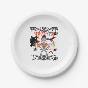 Beware Halloween Paper Plate
