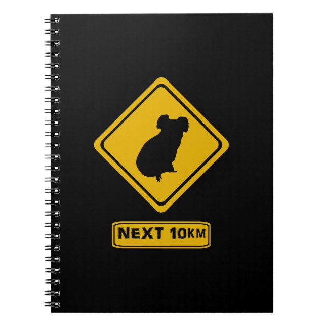 beware koalas spiral notebook (Front)