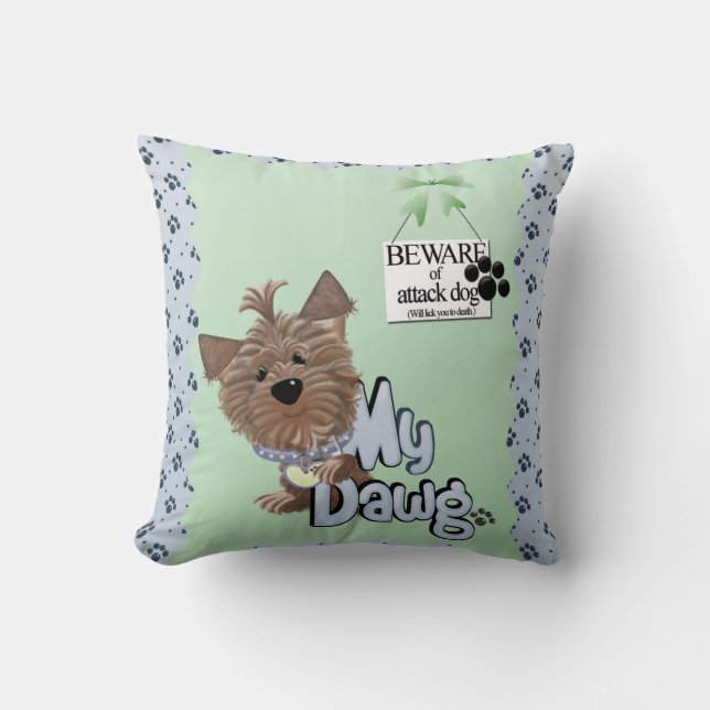 Beware male Throw Pillow 20" x 20" (Front)