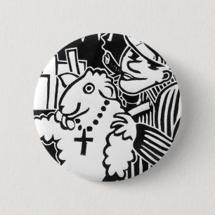 Beware of Capitalists in Sheep's Clothing 6 Cm Round Badge