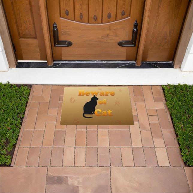 Beware of Cat Doormat (Outdoor)