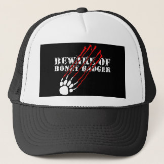 Beware of honey badger trucker hat
