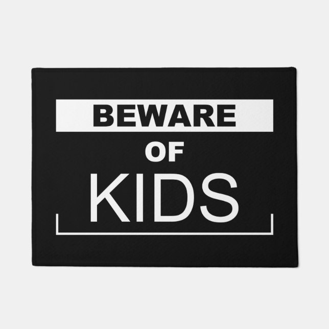 Beware Of Kids Doormat (Front)
