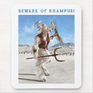 Beware of Krampus! Mouse Pad
