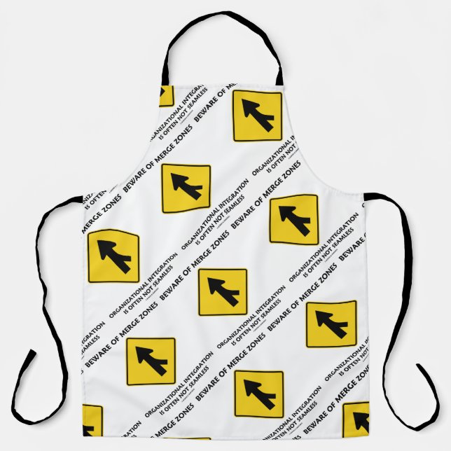 Beware Of Merge Zones Organisational Integration Apron (Front)