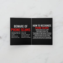 Beware of Phone Scams - Scam Prevention List