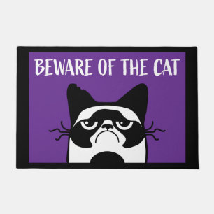 BEWARE OF THE CAT DOORMAT