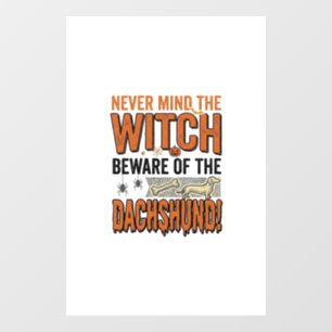 Beware Of The Dachshund Halloween Witch Shirt_1