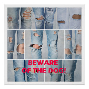 Beware of the dog poster