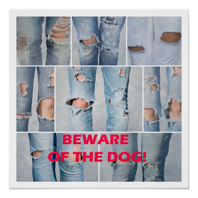 Beware of the dog poster (Front)