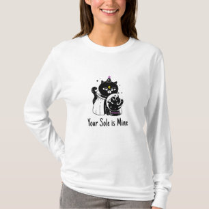 Beware of the night, child. all cats are black T-Shirt