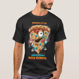 Beware of the Pizza Monster A Fun and Delicious R T-Shirt