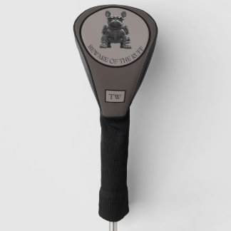 Beware of the Ruff Custom Initials Dog Golf Head Cover