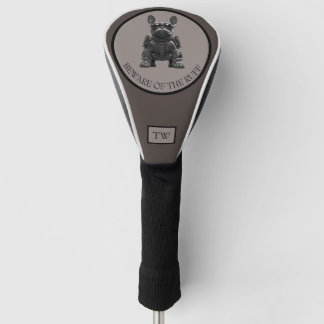 Beware of the Ruff Custom Initials Dog Golf Head Cover
