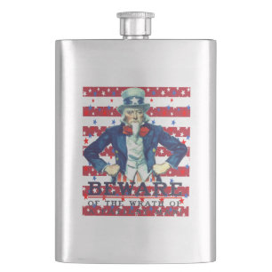 Beware of The Wrath of the Patient Man Hip Flask