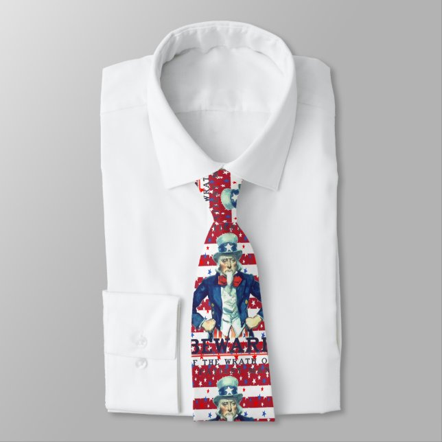 Beware of The Wrath of the Patient Man Tie (Tied)