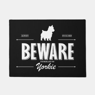 Beware of Yorkie Doormat