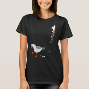 Beware Seagull Albatros Bird Crack Gull Beach Bir T-Shirt