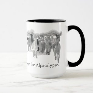 Beware the Alpacalypse - Funny Nerd Corny Humour Mug