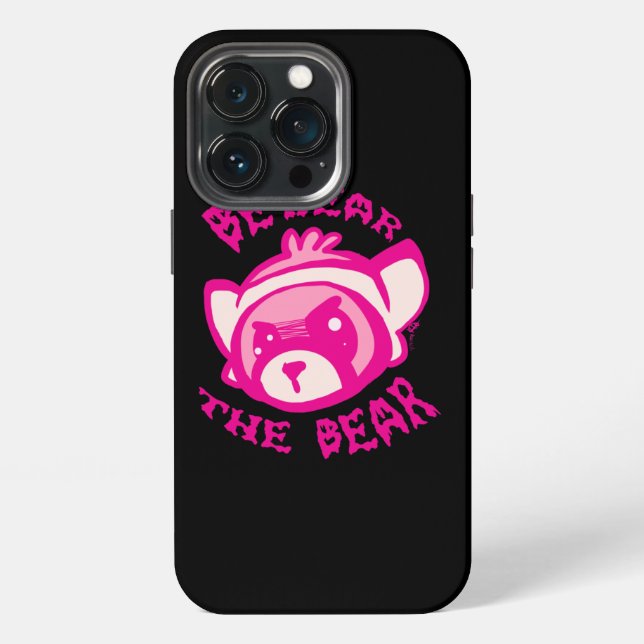 BEWARE THE BEAR Pullover iPhone Case (Back)