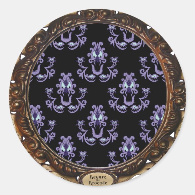 Beware the Brocade Classic Round Sticker (Front)