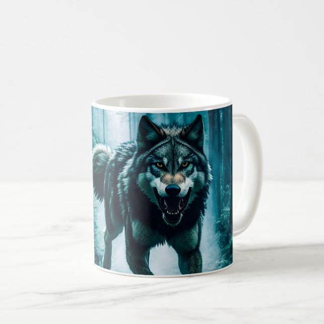 Beware the Full Moon Halloween Coffee Mug (Front Right)