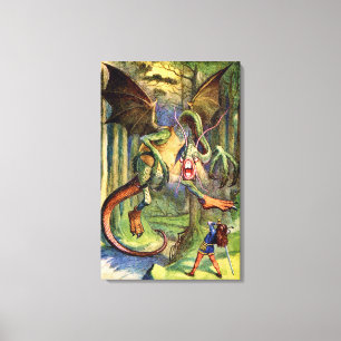 Beware the Jabberwocky, My Son Canvas Print