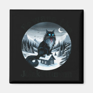 Beware The Jolakotturinn Yule Cat Icelandic Christ Magnet