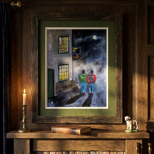 Beware the Moon Painting by Alfred Fox Canvas Print