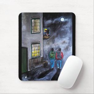 Beware the Moon Painting by Alfred Fox Mouse Pad