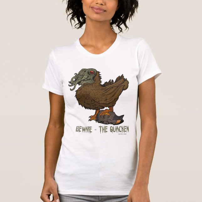 Beware the Quacken Ladies Jersey T-Shirt (Front)