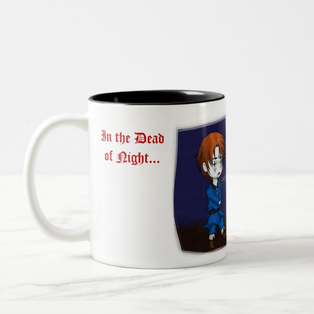 Beware the Walking Nations Two-Tone Coffee Mug (Left)