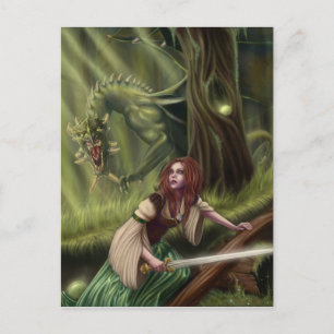 Beware the Woods Postcard