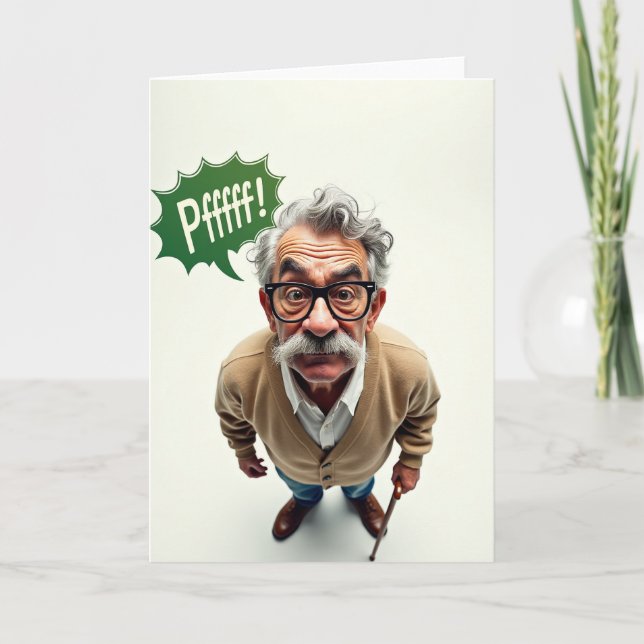 Bewildered Grandpa Fathers Day Card (Front)
