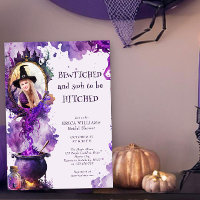 Bewitched an Hitched Halloween Photo Bridal Shower