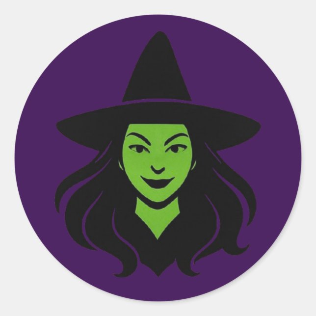 Bewitching Classic Round Sticker (Front)