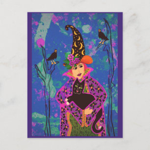 Bewitching design for Halloween Post Card